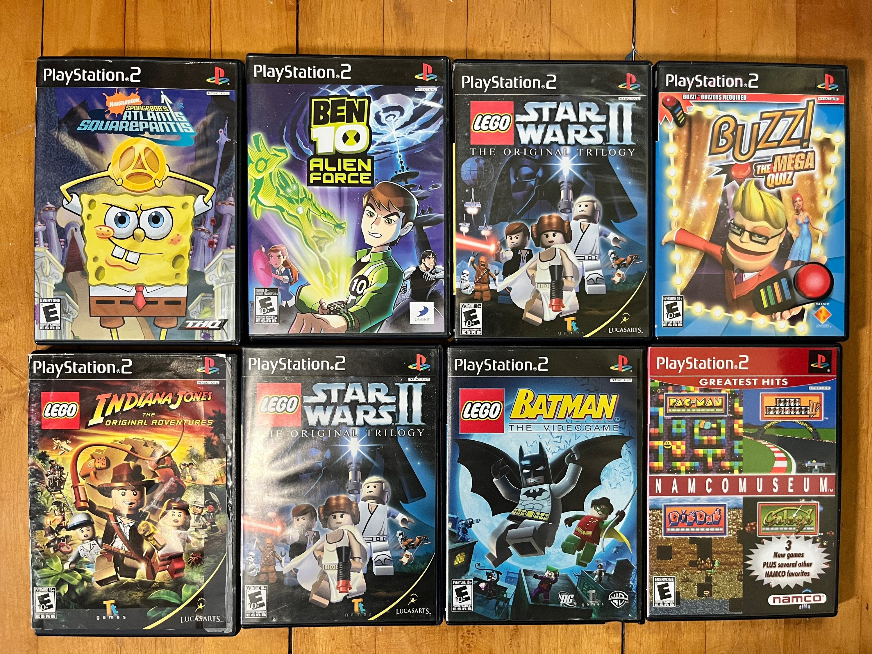 Mixed Cartoon Games Lot of 8 for PS2 Tested and Work 