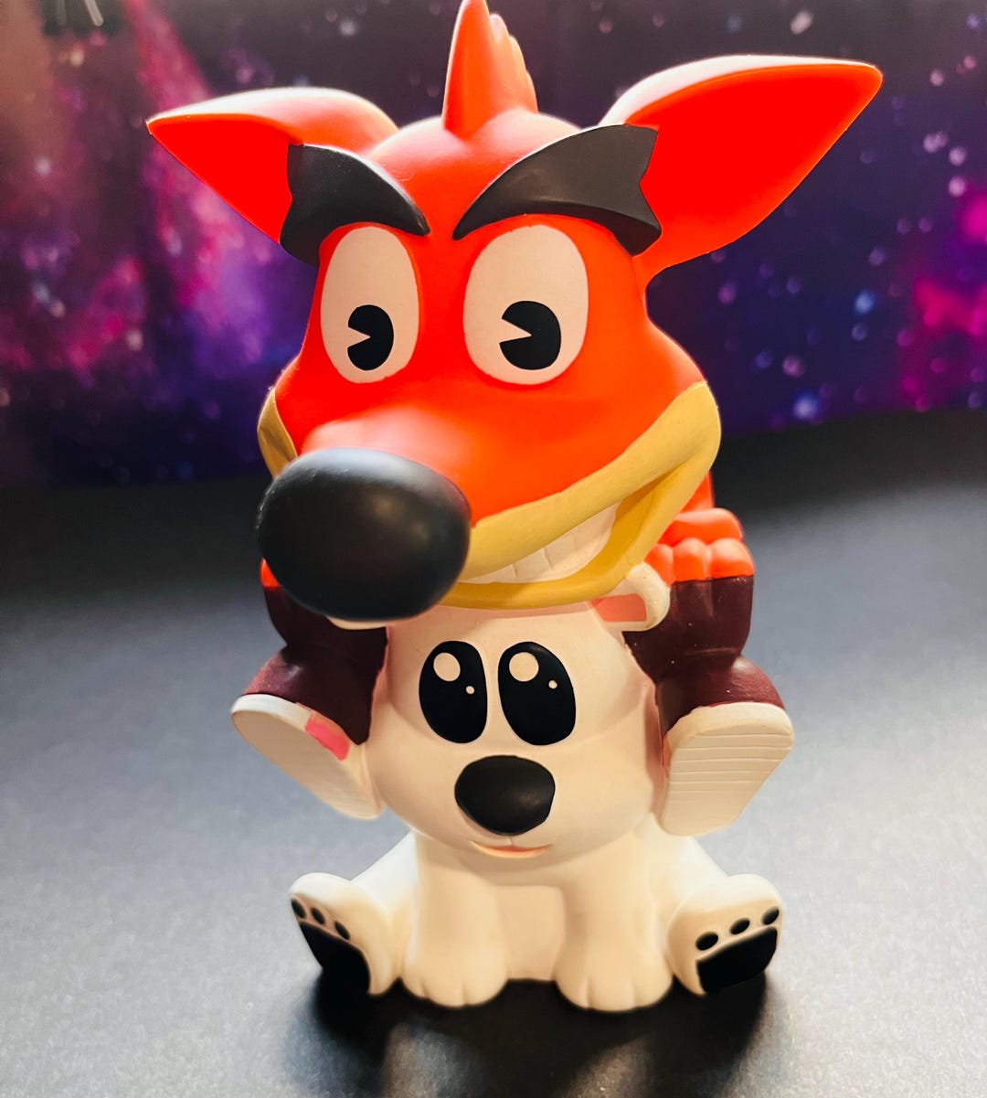 クラッシュバンディクー ポーラ 貯金箱 ソフビ フィギュア