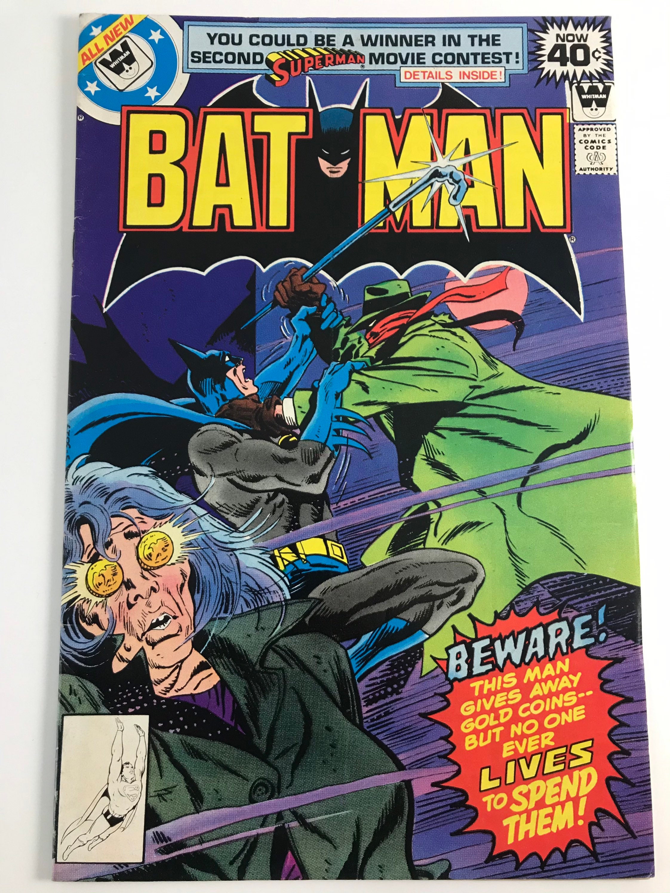 Vintage Batman Comic 307 VF RARE Whitman Variant Cover Key - Etsy Australia