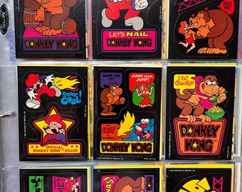 Donkey Kong Video Game Rare 36 Packs Cards 1982 - Etsy