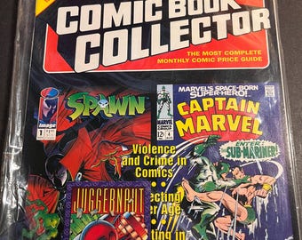 Comic Book Collector Magazine Spawn/Captain America Newstand 1993 w/ X-Men PROMO CARD! (SEALED)