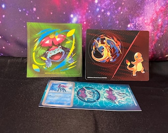 Pokemon Sticker Lot of 3! Charizard, Venusaur and Suicune!