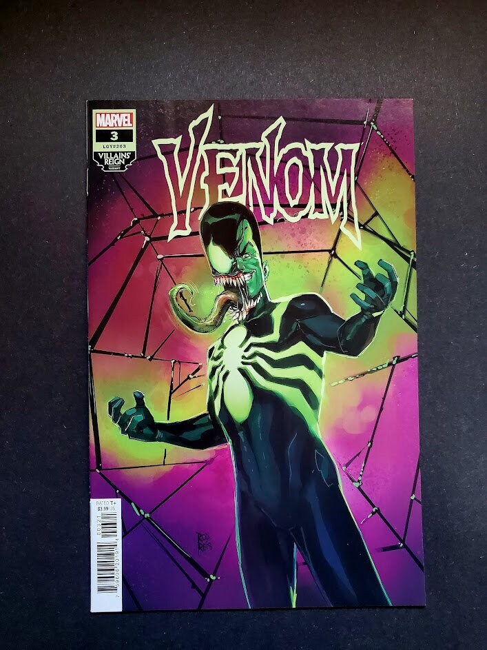 Venom Comic #3 / muy fino, casi en perfecto estado, grado 9 / PÓSTER DE HULK EN EL INTERIOR