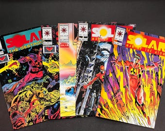 Solar Mann des Atoms Comic Book Lot von 5 | Tapfere Comics | FN / VF