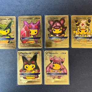 Pokemon Gold Foil Cards Pikachu Cosplay PICK ONE NM - Etsy