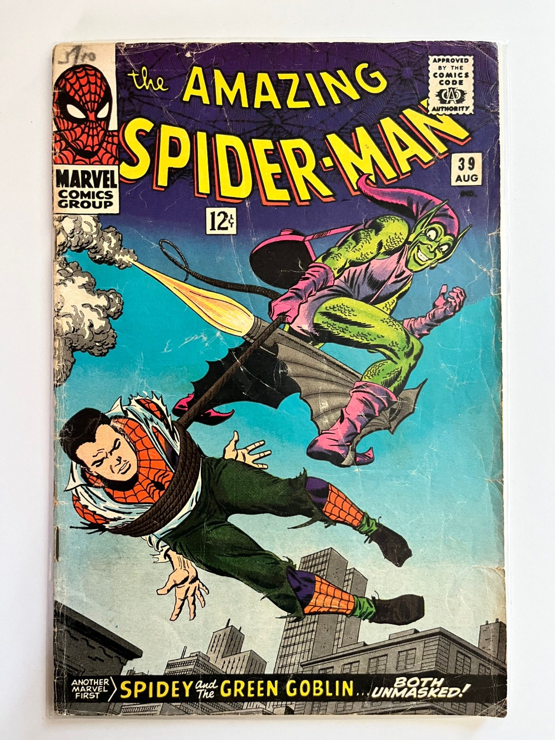 Spider-man #39, 1966, 1st Romita Green Goblin, GD/VG 3.0 - Etsy