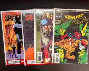 Spiderman Foes Comics Lot of 4 Books, #1, #2, #014 and #016, VF