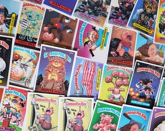Vintage Garbage Pail Kids Stickers, Mixed Lot OS 2-7 (25-100 Cards)