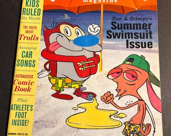 Nickelodeon Magazine Premiere Issue #1 1993 Ren & Stimpy INSERTS INCLUDED, RARE!