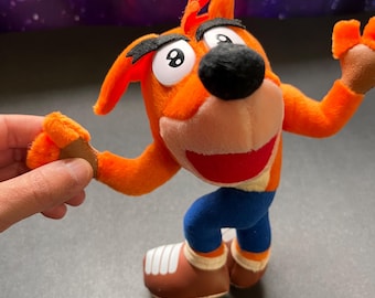 Vintage 1998 Crash Bandicoot 2 Plush - 7" Banpresto Toy