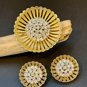 Vintage Weiss Brooch Set Demi Parure