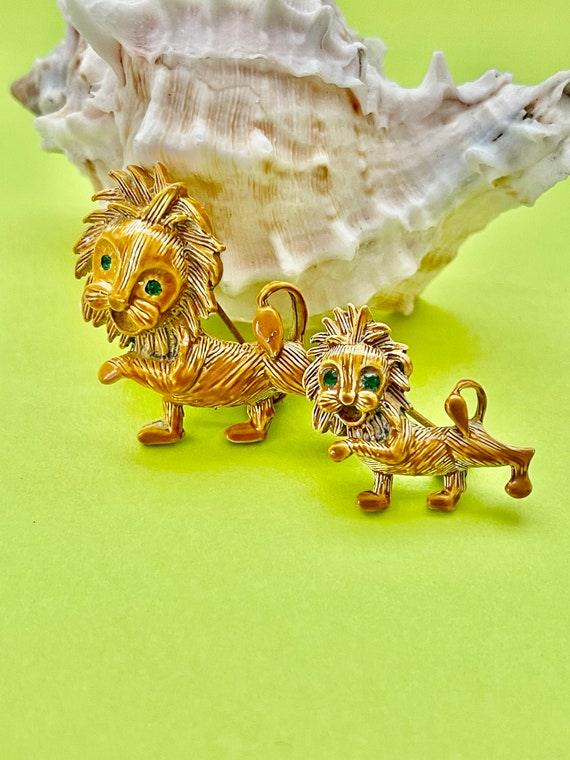 Vintage Gerrys Lion Scatter Pins Figural Brooch