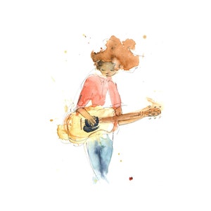 Wenskaart - gitaar