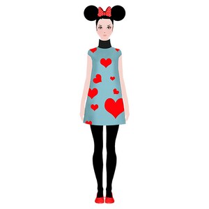 I vestiti di Lola la bambola di carta, Minnie, vestiti di carta, giochi di carta, stampabili per bambini, download istantaneo