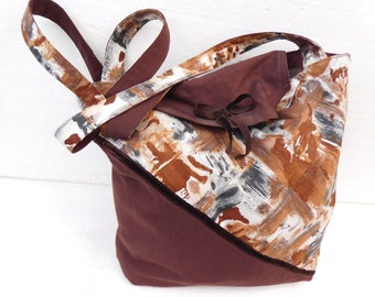brown Shopping  bag ,  Shopper brown , Shopper Cotton