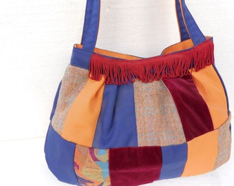 handmade Women's Purse Patchwork , Shoulder bag Women , Gift for her