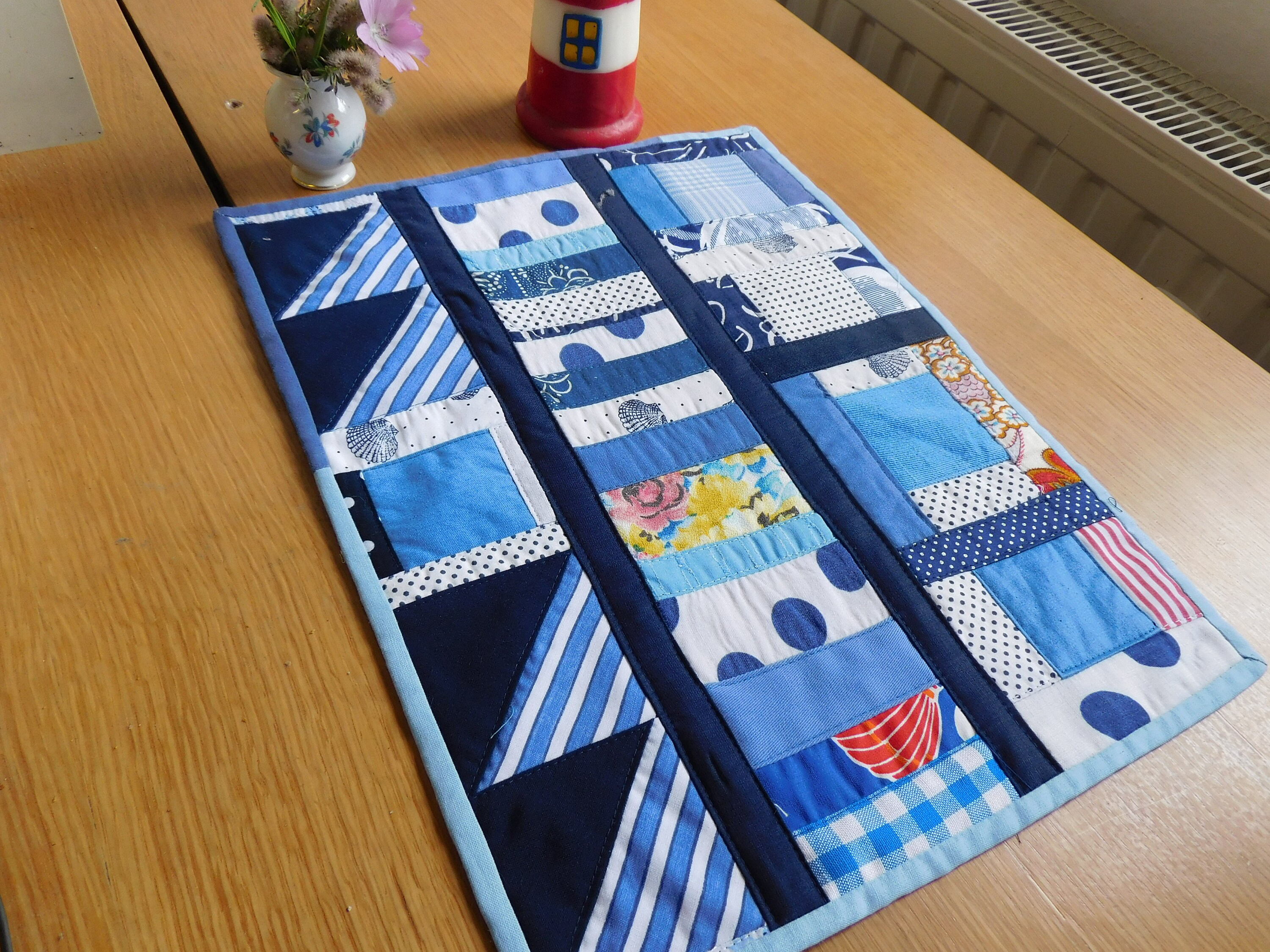 Maritim Place Mat Patchwork , Place Mat Fabric , Handmade Table Runner ...