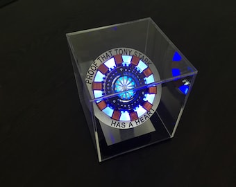 Iron Man Tony Stark ARC REACTOR Ultra Bright Kostüm Requisite, PERSONALISIERTES Geschenk