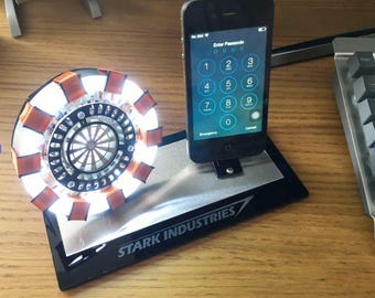 IRON MAN Arc Reactor Tony Stark's Desk Phone Stand - Stark Industries Prop