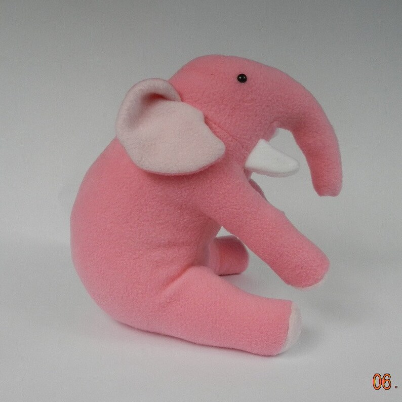 Elephant Pink Elephant Elephant Stuffed Animal Plushie | Etsy
