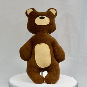 Handmade Bear Stuffed Animal - Soft Plush Teddy Toy - Cute Forest Animal Gift for Baby Shower, Nursery Decor or Kids Birthday Present