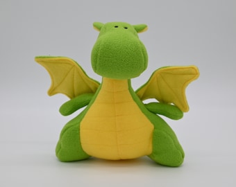 Cute Dragon Stuffed Animal –Plush Fantasy Friend – Handmade Baby Dragon Toy –Soft & Cuddly Mythical Creature – Whimsical Dragon Plushie Gift