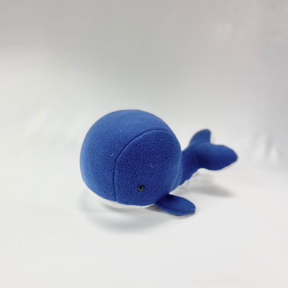 Stuffed blue whale sale