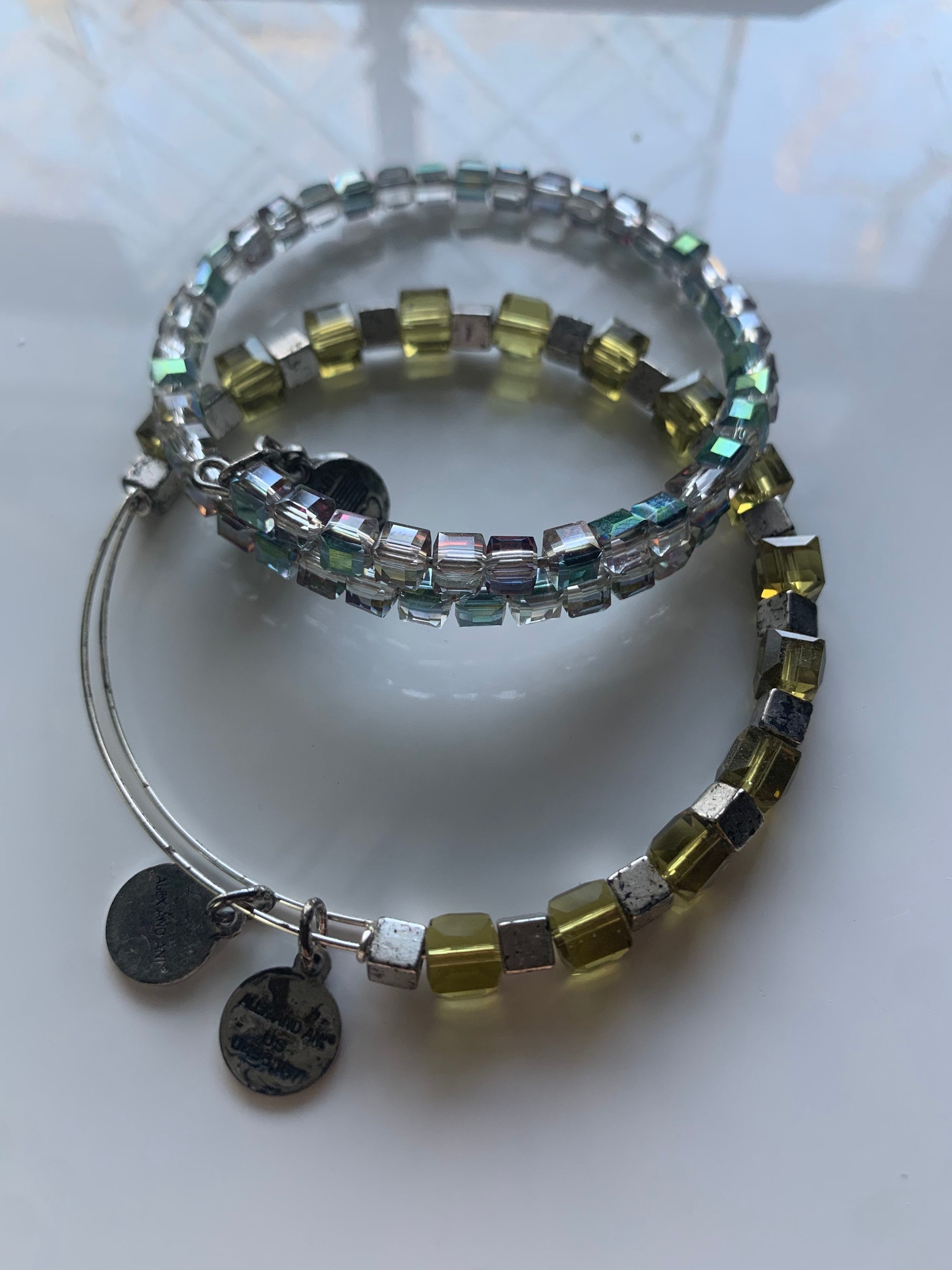 Set of Alex and Ani beaded bracelets Etsy