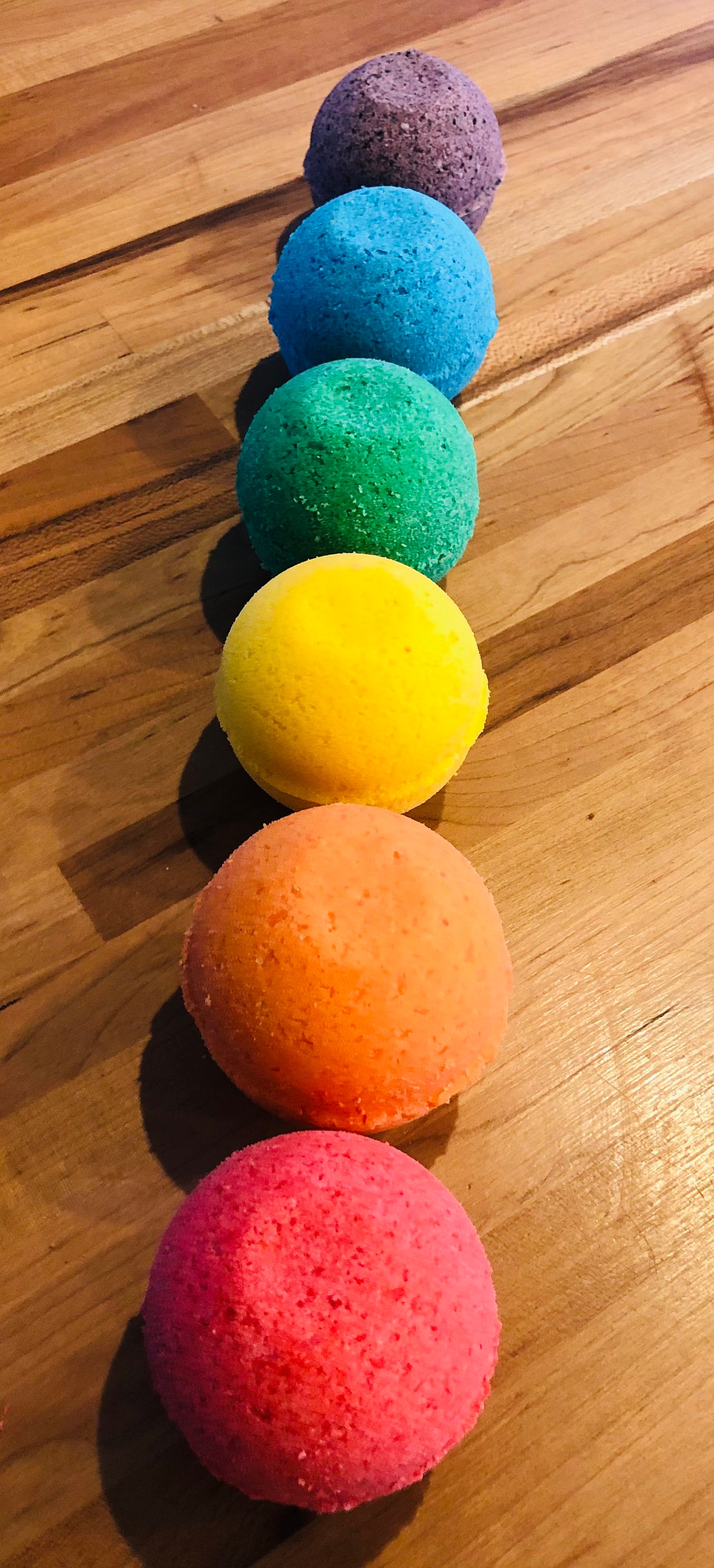 Rainbow Bath Bomb Set Etsy