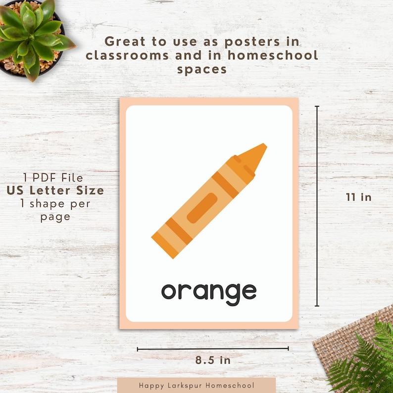 Color Poster Classroom, Preschool Colors Decor, Homeschool Printable