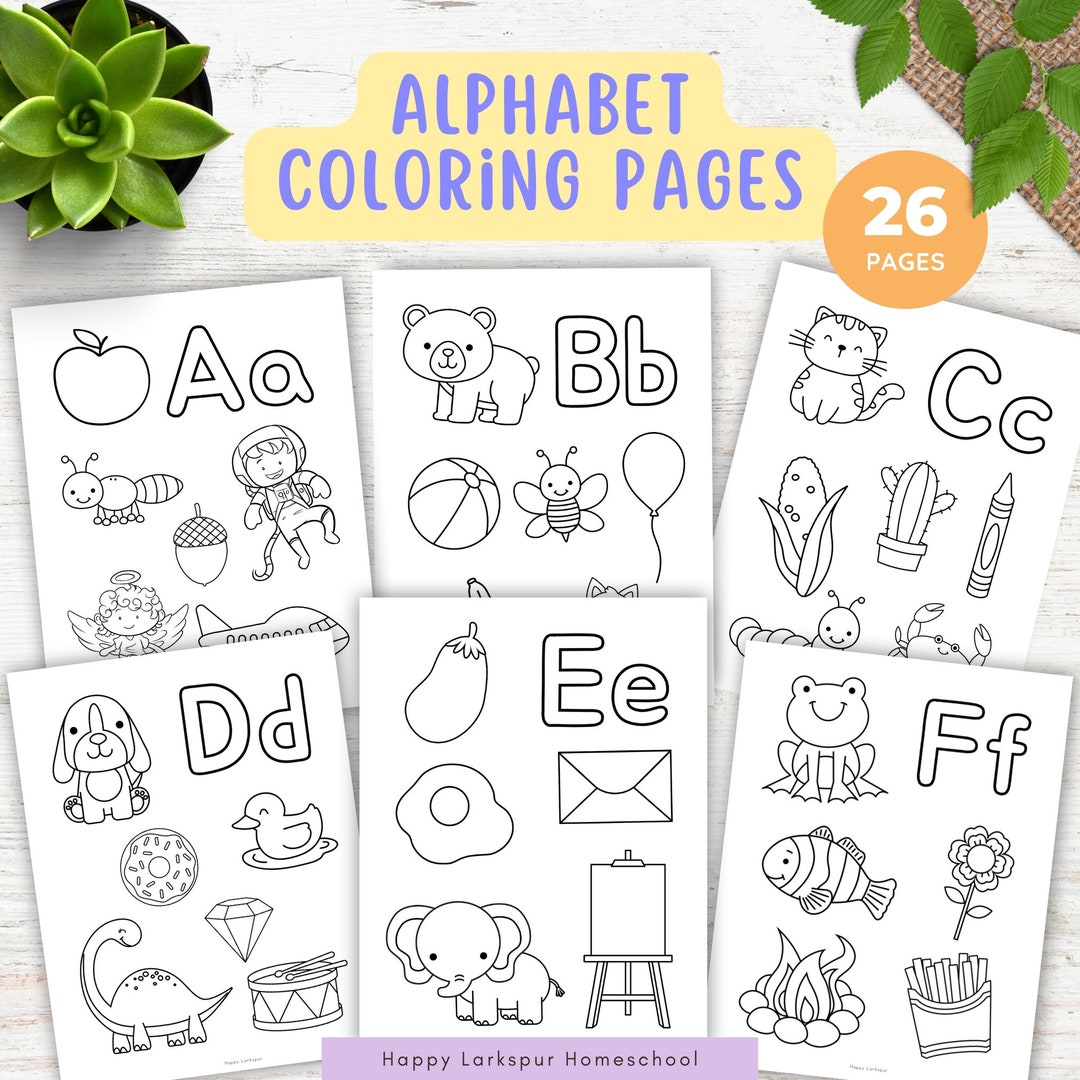 ABC Coloring Pages for Kids, Alphabet Coloring Pages, Letter of the ...