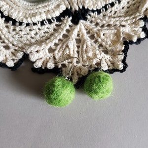 felted earrings