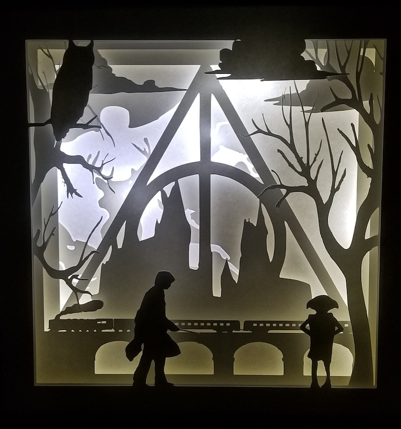 Harry Potter 3D Shadow/Light Box Templates | Etsy