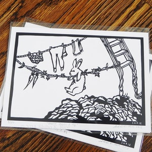 Dream Series I 3/6, 5x7&quot; Print of Hand-cut Paper Art, Limited Edition
