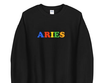 Sudadera Aries crewneck - Sudadera multicolor retro Aries