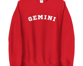 Moletom Gemini com gola redonda - Suéter Gemini