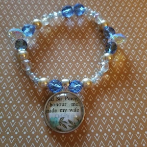 Sir Percy - Bracciale Scarlet Pimpernel. Vendemmia. Reggenza. Rivoluzione francese. Reggenza. Matrimonio. Qualcosa di blu. Sposa. Maria Antonietta