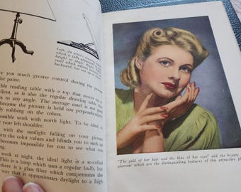 1940s Photo Oil Coloring for Fun or Profit Vintage Art Book Lucile Robertson Marshall