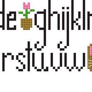 April Alphabet Cross Stitch