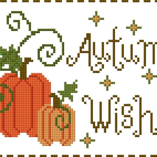 Autumn Wishes Cross Stitch Chart