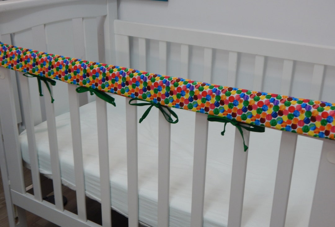 Cot Rail Cover Very Hungry Caterpillar Large Dots Crib Teething Pad
