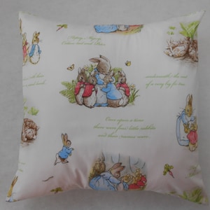 Beatrix Potter Peter Rabbit Nursery Cushion Cover 40cm x 40cm (16"x16")