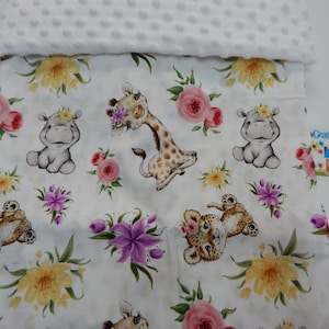Babydeken Safari Babes 100% Puur Katoen 90cm Lang x 70 cm breed (36&quot;x 28&quot;)