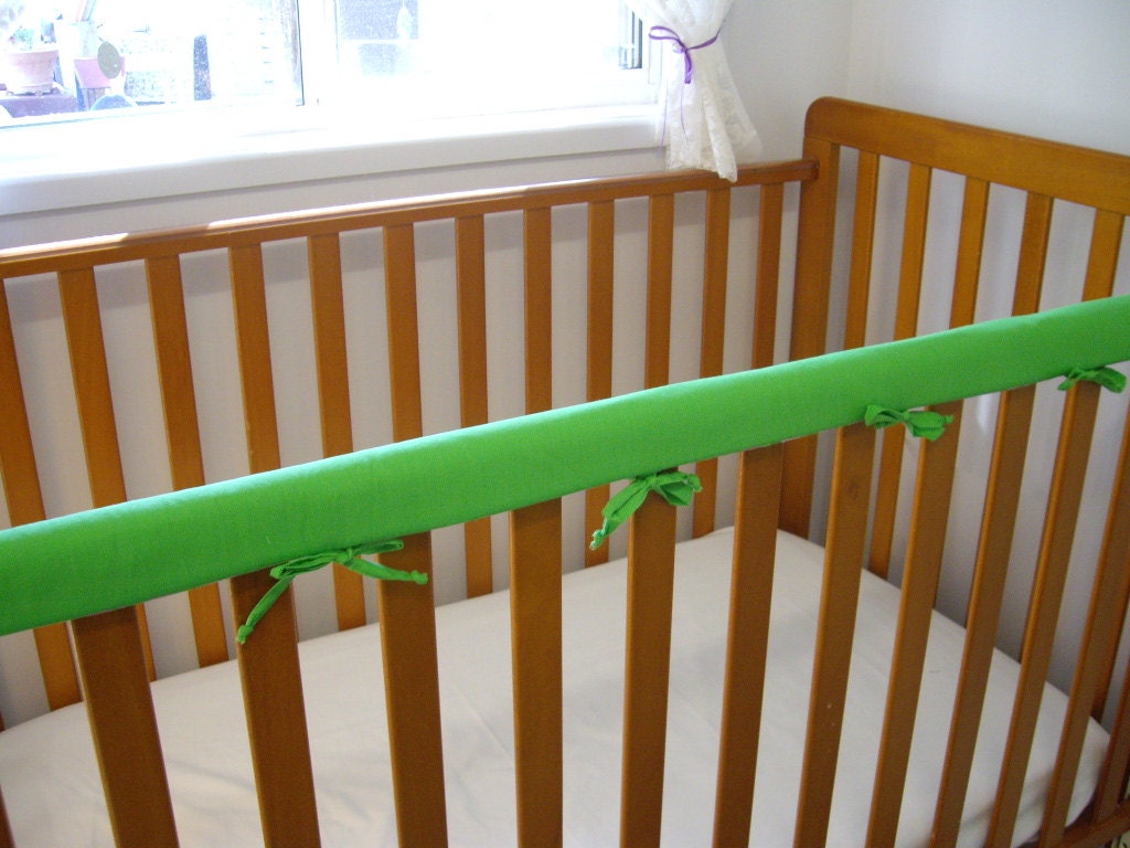 Cot Crib Rail Cover 100 Cotton Teething Pad Plain Colours Etsy