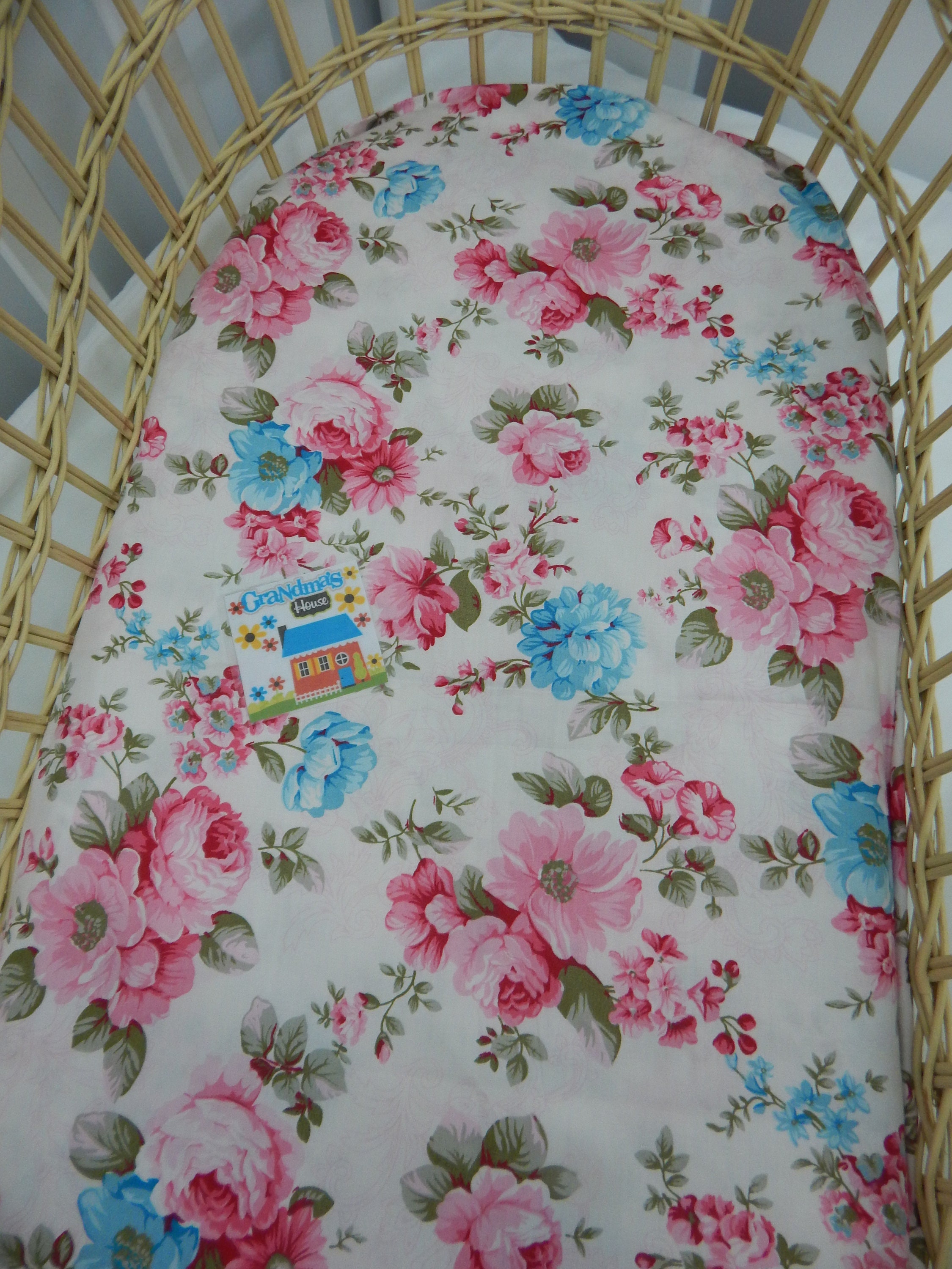 floral bassinet sheet