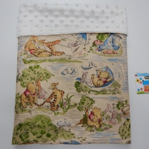 Baby Blanket Winnie the Pooh Classic Picnic 100% Pure Cotton 90cm Long x 70cm wide