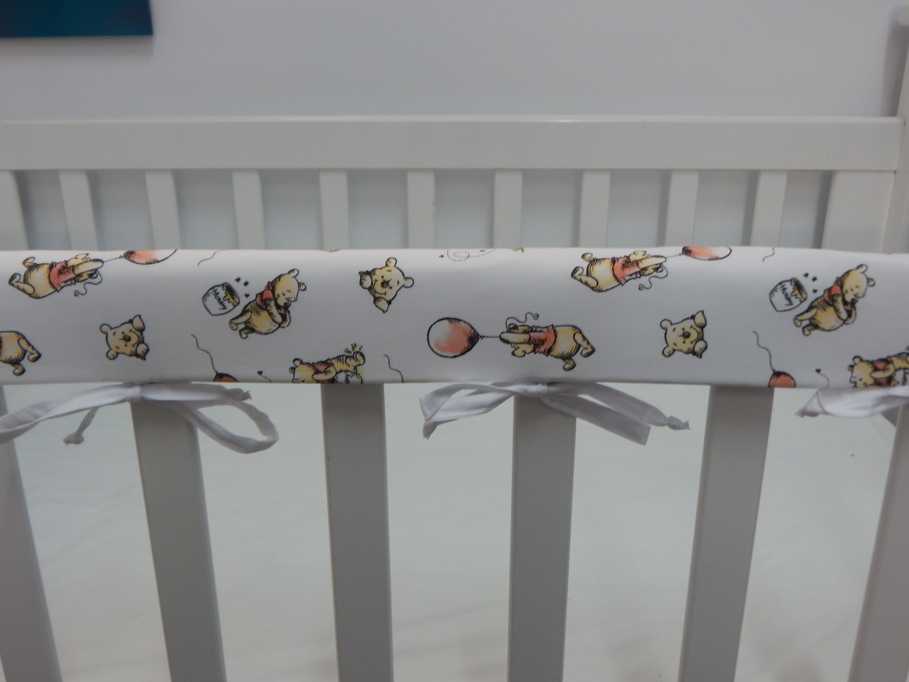 Cot Rail Cover Winnie the Pooh Balloons Crib Teething Pad Also Fits Boori 100 Cotton Etsy Canada