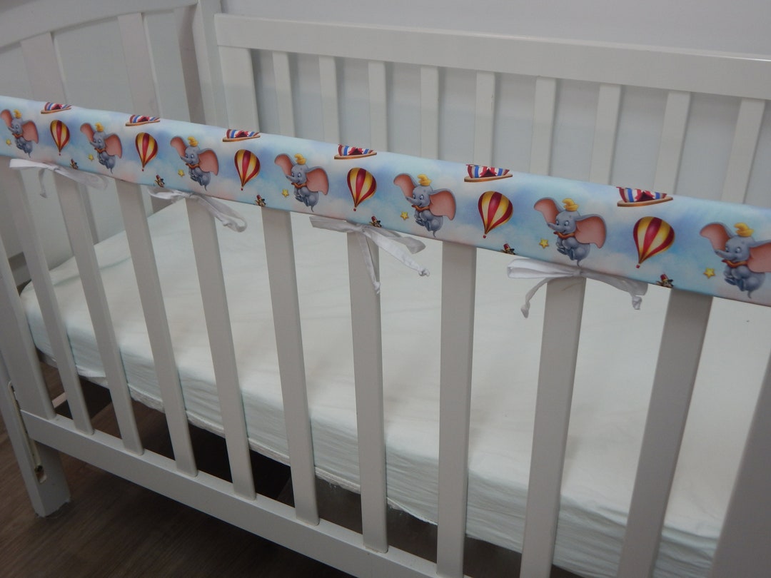 Cot Rail Cover Dumbo Circus Crib Teething Pad Also Fits Boori Etsy