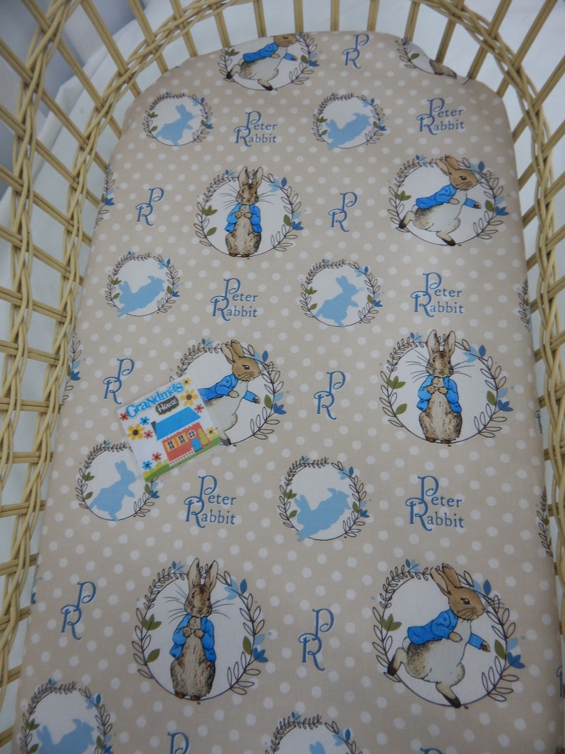 Fitted Sheet Peter Rabbit Blue 100 Cotton Etsy Australia