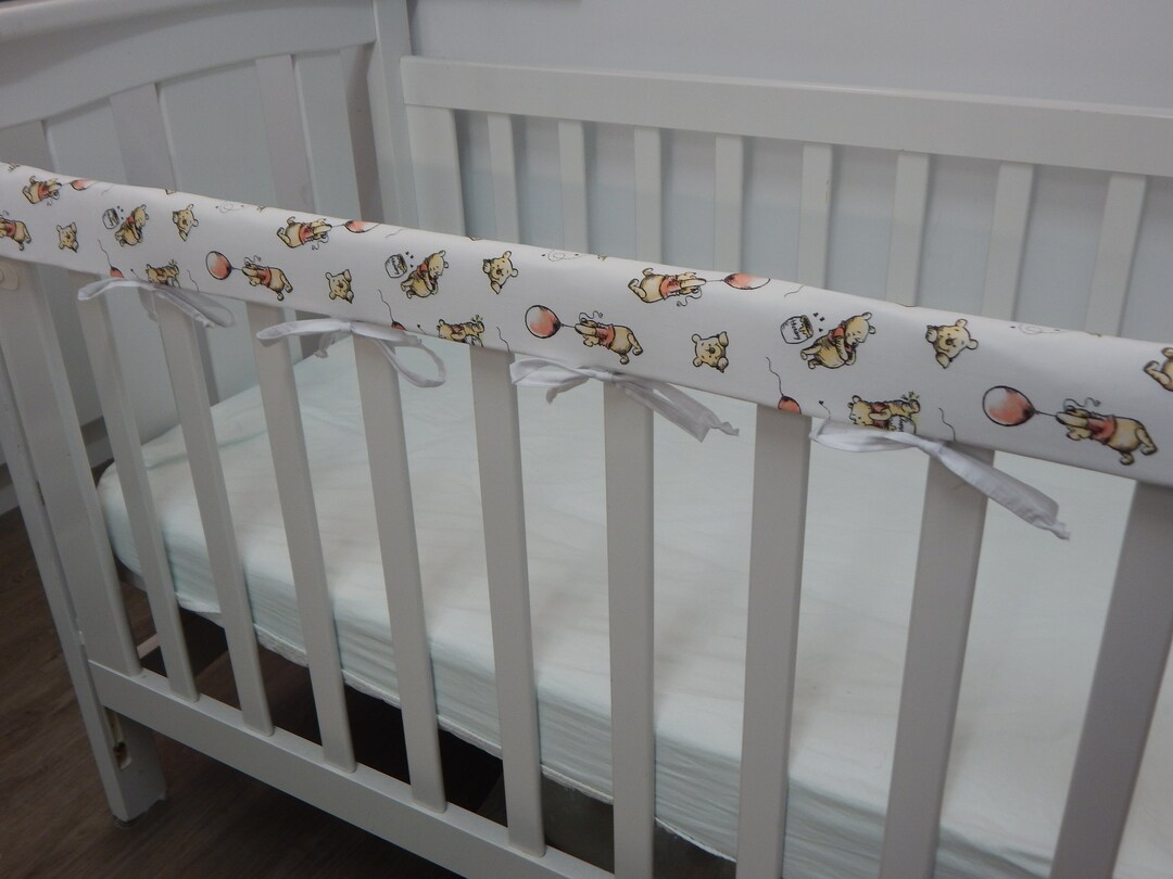 Cot Rail Cover Winnie the Pooh Balloons Crib Teething Pad Also Fits